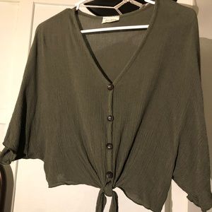 Dark green top